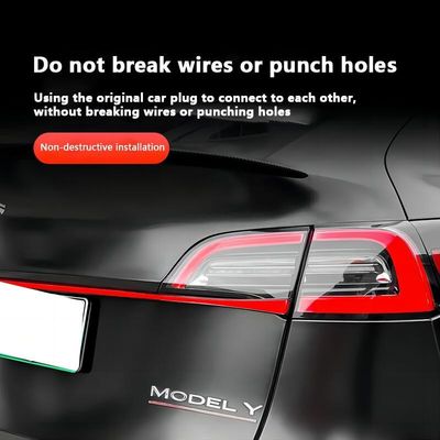 For Tesla Model Y 3 Through Taillight Dynamic Rear Tail Light Strip Upgrade And Modification Decoration M3 Y