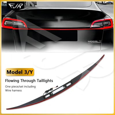 For Tesla Model Y 3 Through Taillight Dynamic Rear Tail Light Strip Upgrade And Modification Decoration M3 Y