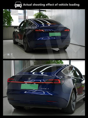 Through Taillight Assembly For Tesla Model 3 19-22 Retrofitting Car Retrofitting With Running Water Steering