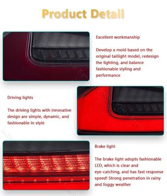 Car Fitment BMW Z4 09-16 E89 Gets A Dynamic Red Flow Led Brake Light Bar Turn Signal