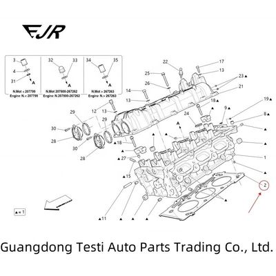 OEM Standard 324016 324017 HEAD GASKET For Maserati Ghibli Levante Quattroporte 3.0 V6