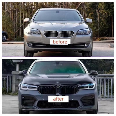 2011-2017 BMW 5 Series Front Bumper Upgraded 2022 M5 With LED Headlights And Taillights