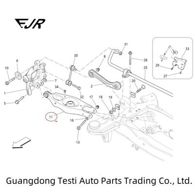 OEM Standard Rear Wishbone For Ghibli And Quattroporte 2014-2016 Car Suspension System