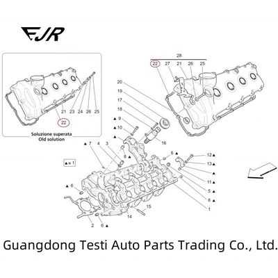 Car Engine Head Cover Gasket For GranCabrio GranTurismo Quattroporte Replace/Repair