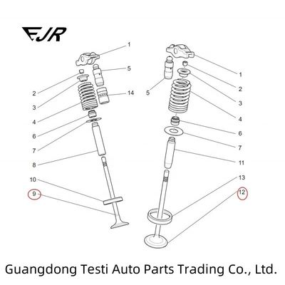 GHIBLI III M157 Cylinder Head Inlet Valve For 3.0 V6 2WD 4WD Engine And Long-Lasting