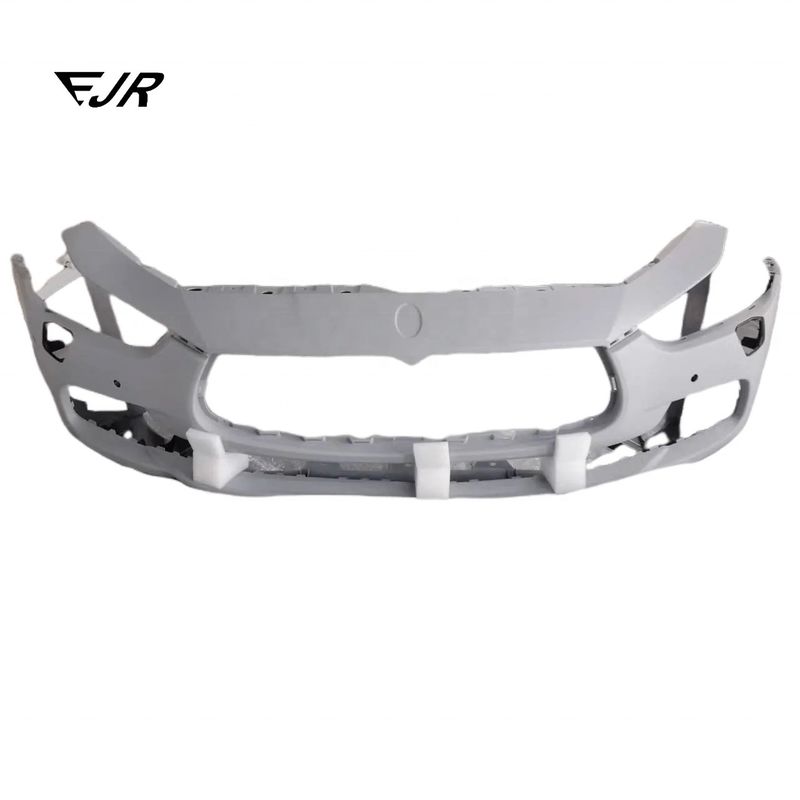 2013-2017 Ghibli Front Bumper With Headlight Spray Cap And Radar Hole Standard Design